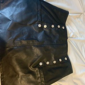 Leather skirt